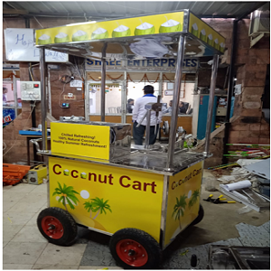 STAINLESS STEEL COCONUT CART 